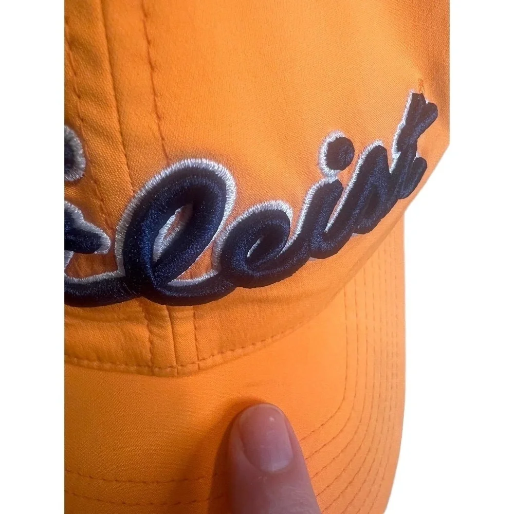 Titleist X Footjoy Orange Baseball Hat Cap Titleist Logo Men's